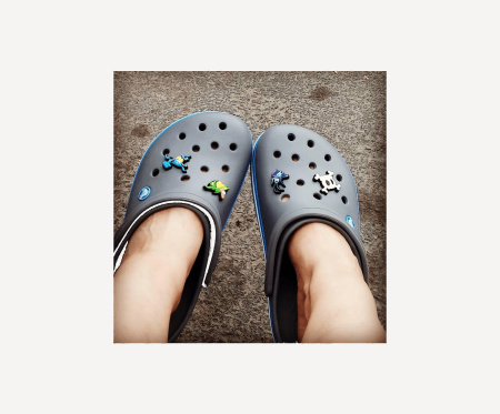 Сабо Crocband Clog (EU 37-38 M5W7 СМ 22.9; Light Grey/Navy)
